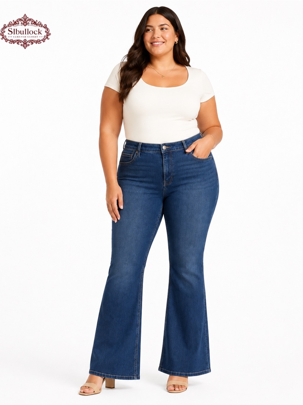 J19 Calvin Klein Jeans Size 20W High Rise Bootcut Stretch Denim NWT